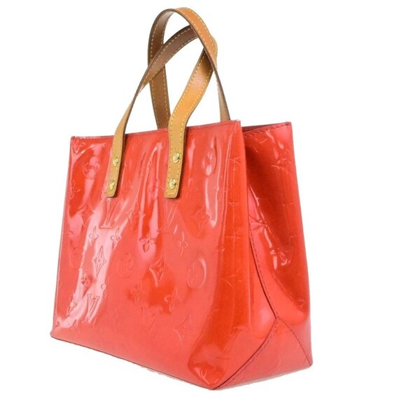 LOUIS VUITTON Read PM Hand Bag Monogram Vernis Patent Leather Red M91088 31YH134 - Picture 4 of 15